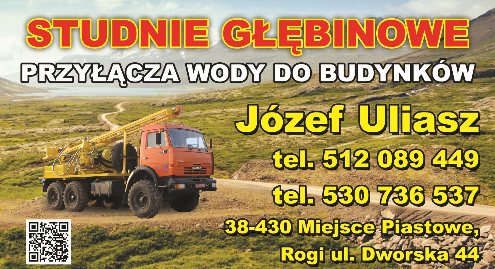 FIRMA USŁUGOWA Józef Uliasz - studnie wiercone KROSNO studnie głębinowe KROSNO